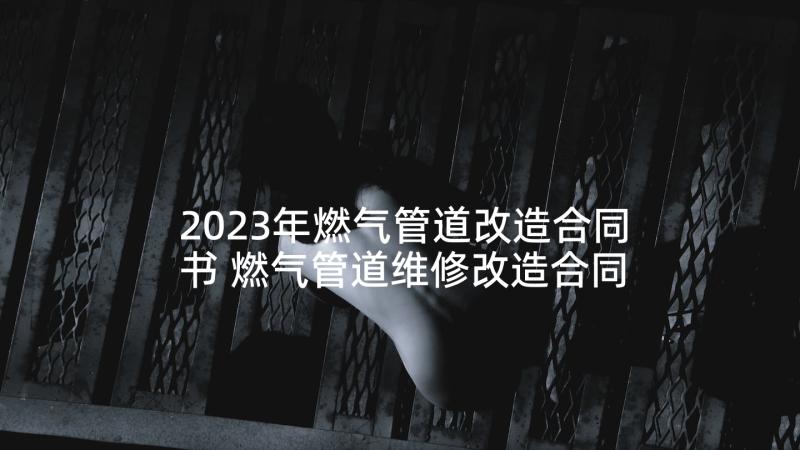 2023年燃气管道改造合同书 燃气管道维修改造合同实用(精选5篇)