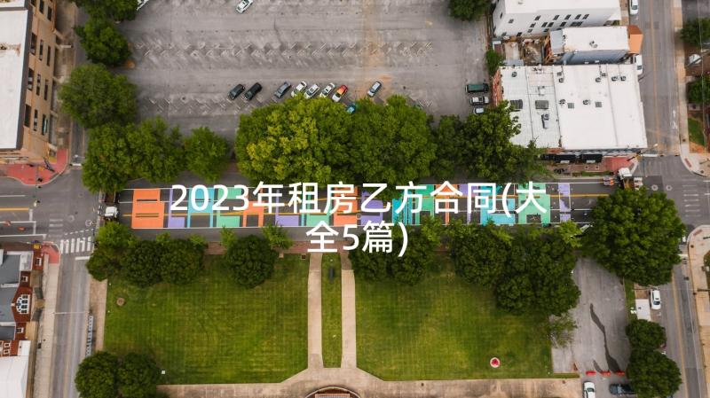 2023年租房乙方合同(大全5篇)