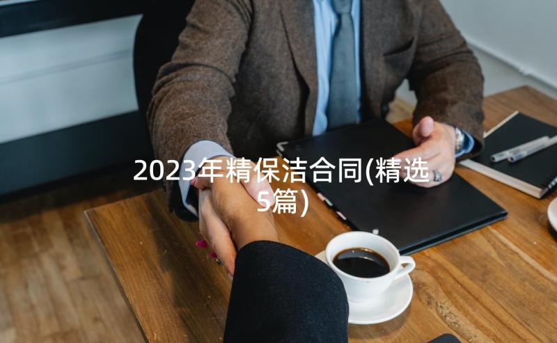 2023年精保洁合同(精选5篇)