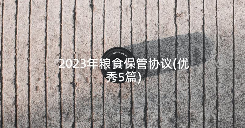 2023年粮食保管协议(优秀5篇)