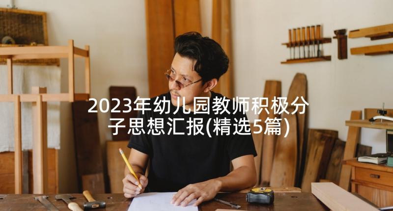 2023年幼儿园教师积极分子思想汇报(精选5篇)