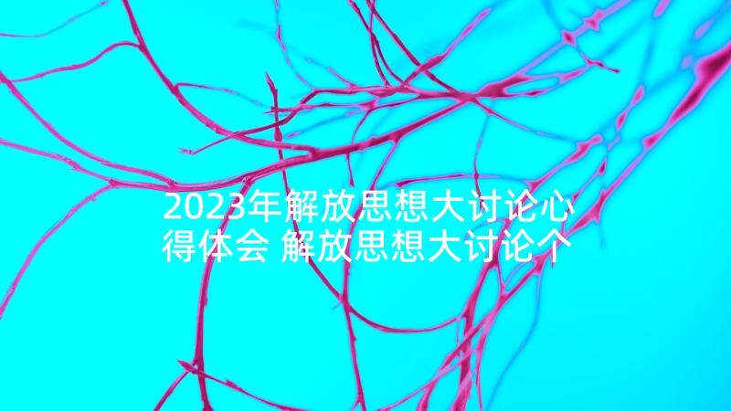 2023年解放思想大讨论心得体会 解放思想大讨论个人发言(优质5篇)