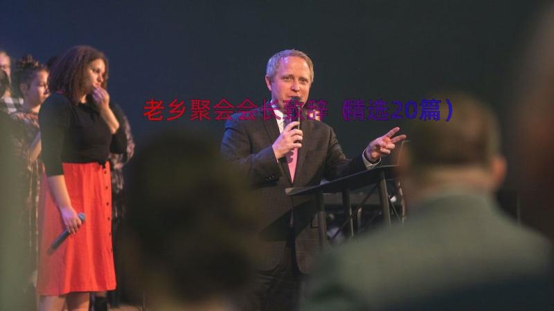 老乡聚会会长致辞（精选20篇）