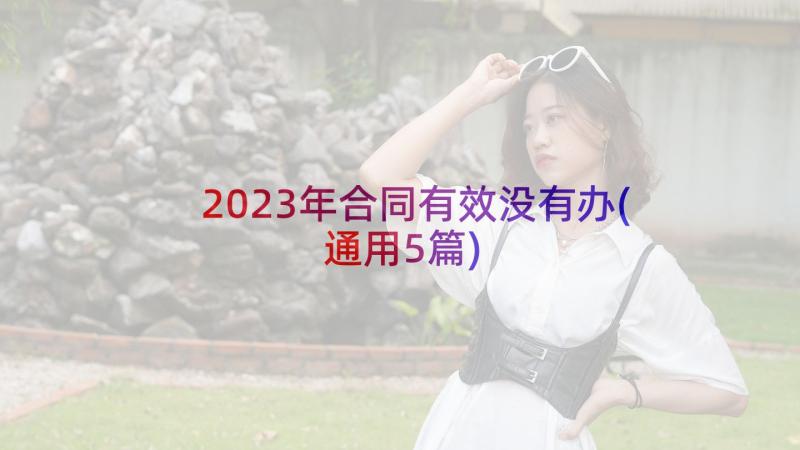 2023年合同有效没有办(通用5篇)