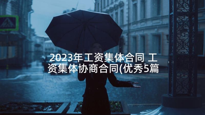 2023年工资集体合同 工资集体协商合同(优秀5篇)