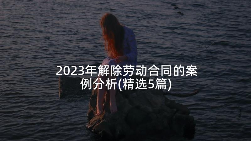 2023年解除劳动合同的案例分析(精选5篇)