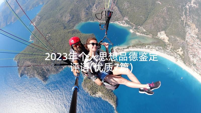 2023年个人思想品德鉴定评语(优质7篇)