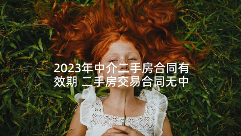 2023年中介二手房合同有效期 二手房交易合同无中介(实用10篇)