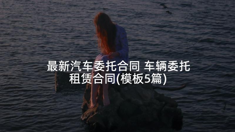 最新汽车委托合同 车辆委托租赁合同(模板5篇)