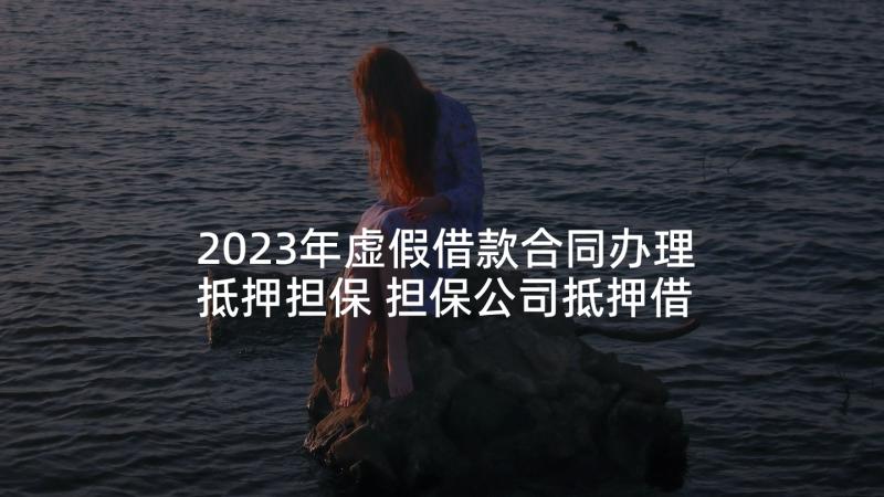 2023年虚假借款合同办理抵押担保 担保公司抵押借款合同(优质5篇)