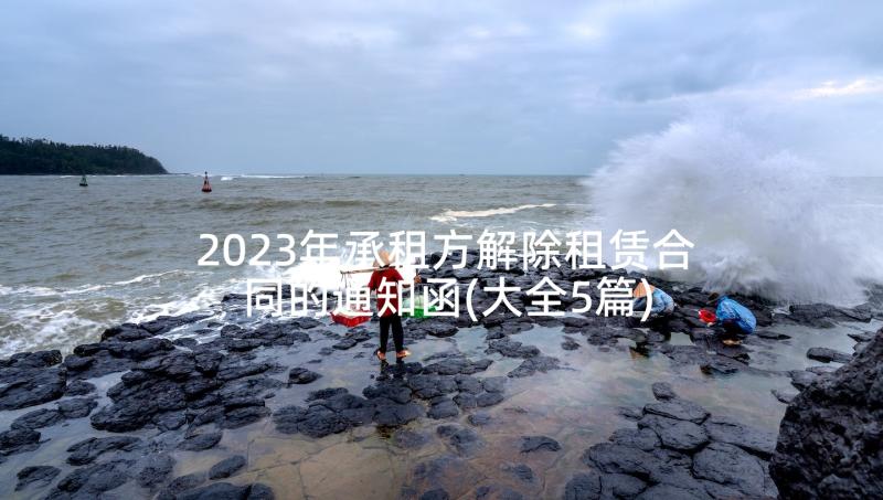 2023年承租方解除租赁合同的通知函(大全5篇)