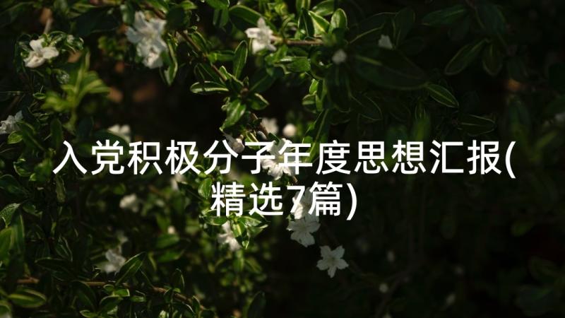 入党积极分子年度思想汇报(精选7篇)