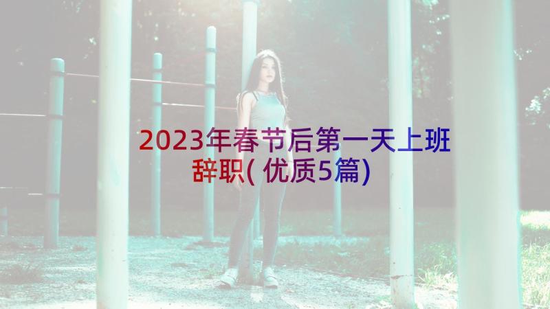 2023年春节后第一天上班辞职(优质5篇)