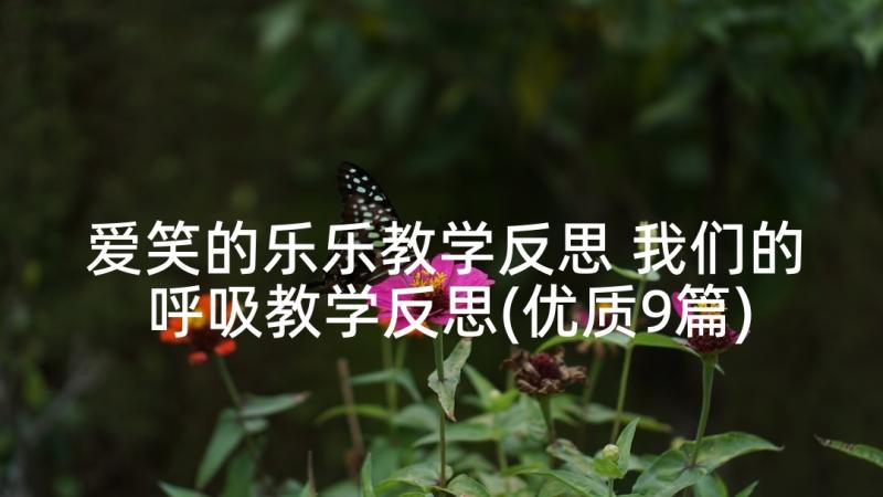 爱笑的乐乐教学反思 我们的呼吸教学反思(优质9篇)