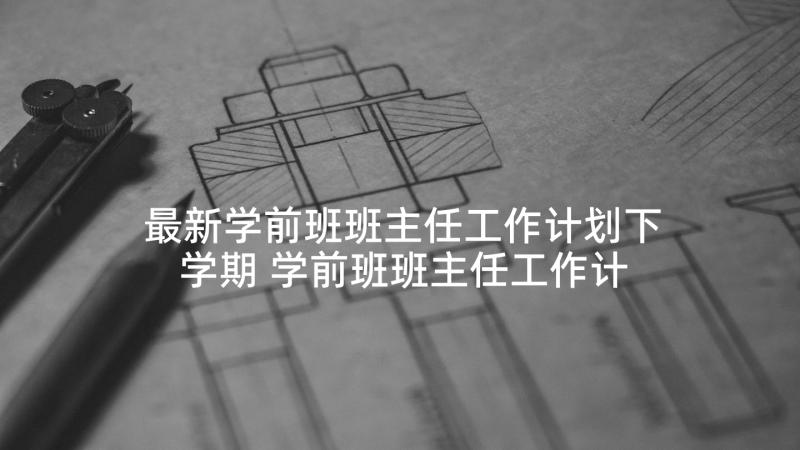 最新学前班班主任工作计划下学期 学前班班主任工作计划(通用5篇)