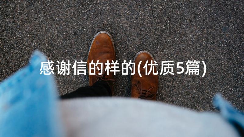 感谢信的样的(优质5篇)