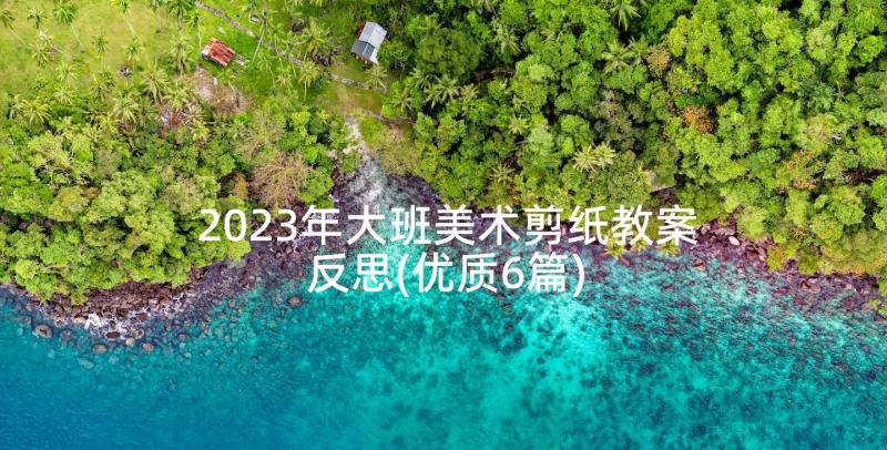 2023年大班美术剪纸教案反思(优质6篇)