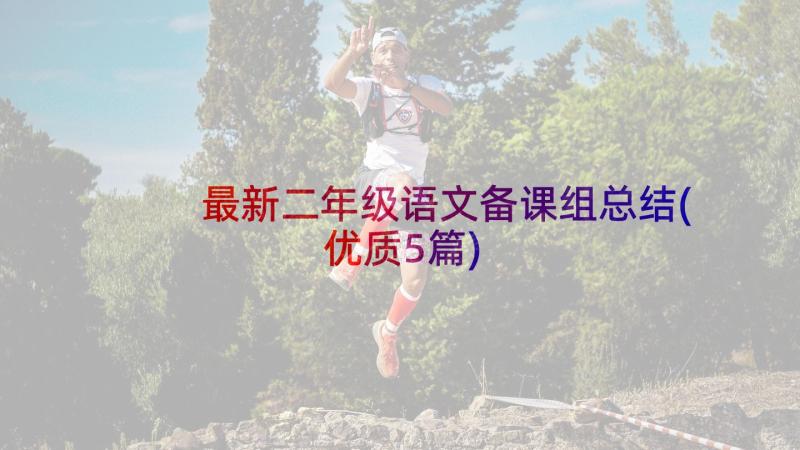 最新二年级语文备课组总结(优质5篇)