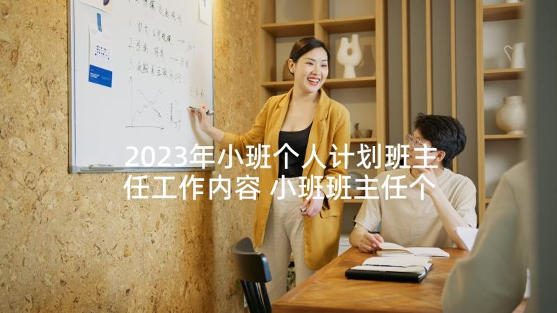 2023年小班个人计划班主任工作内容 小班班主任个人计划(优秀8篇)