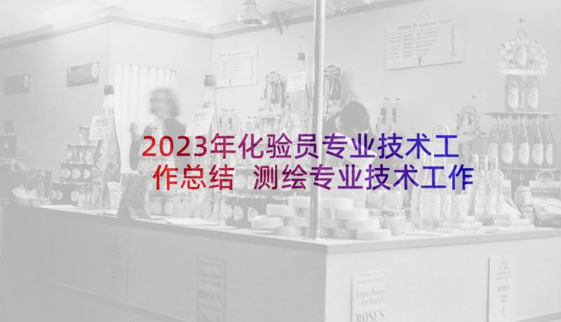 2023年化验员专业技术工作总结 测绘专业技术工作总结(通用9篇)