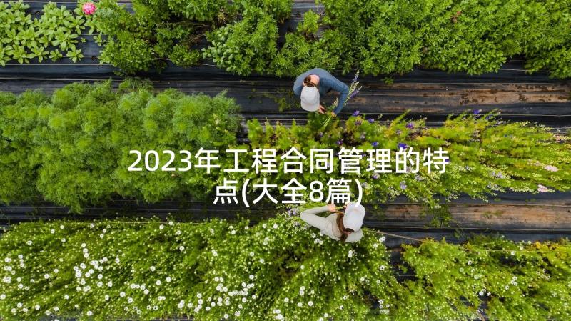 2023年工程合同管理的特点(大全8篇)