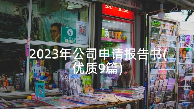 2023年公司申请报告书(优质9篇)