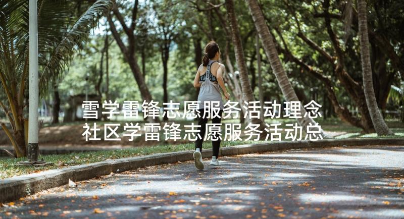 雪学雷锋志愿服务活动理念 社区学雷锋志愿服务活动总结(汇总10篇)