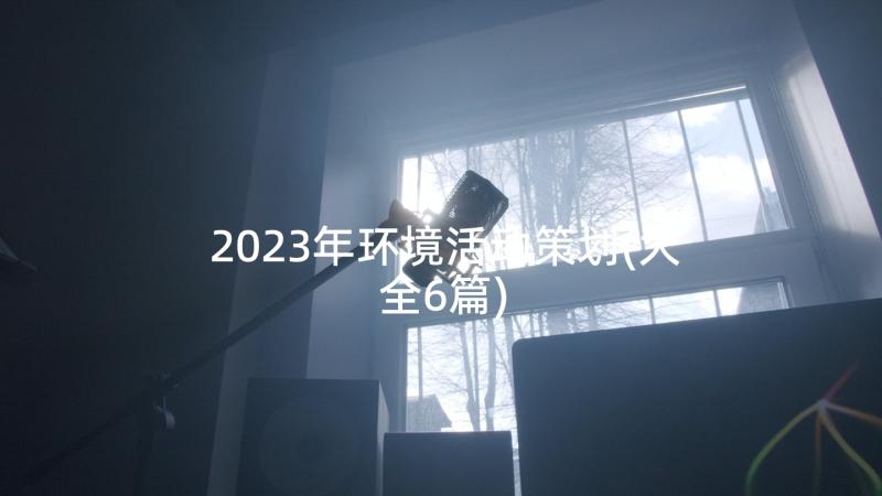 2023年环境活动策划(大全6篇)