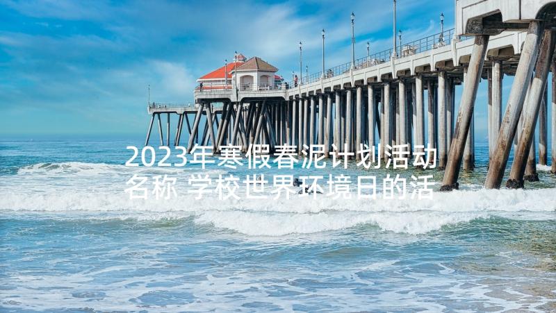 2023年寒假春泥计划活动名称 学校世界环境日的活动计划方案(汇总5篇)