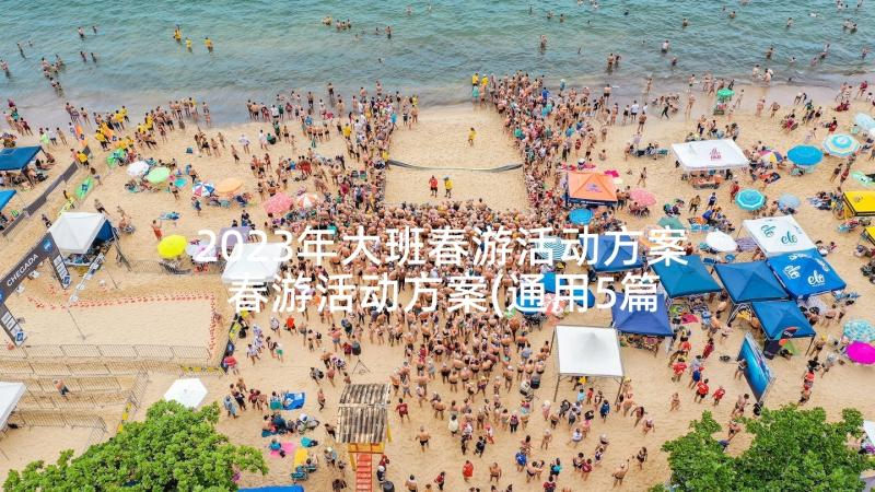 2023年大班春游活动方案 春游活动方案(通用5篇)