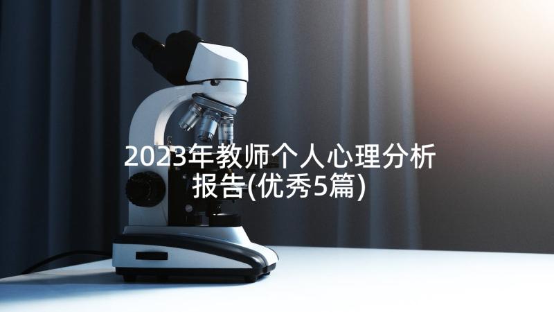 2023年教师个人心理分析报告(优秀5篇)