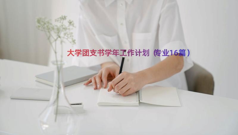 大学团支书学年工作计划（专业16篇）