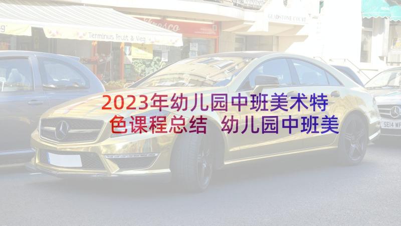 2023年幼儿园中班美术特色课程总结 幼儿园中班美术活动计划(精选5篇)