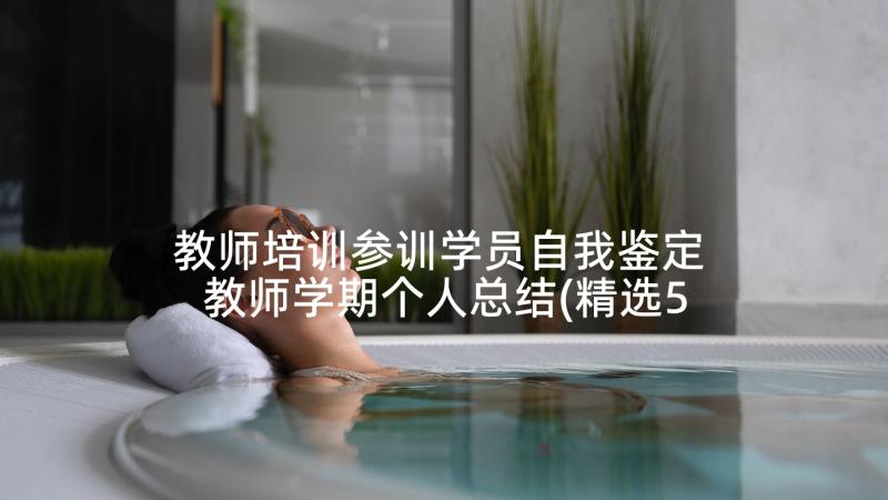 教师培训参训学员自我鉴定 教师学期个人总结(精选5篇)