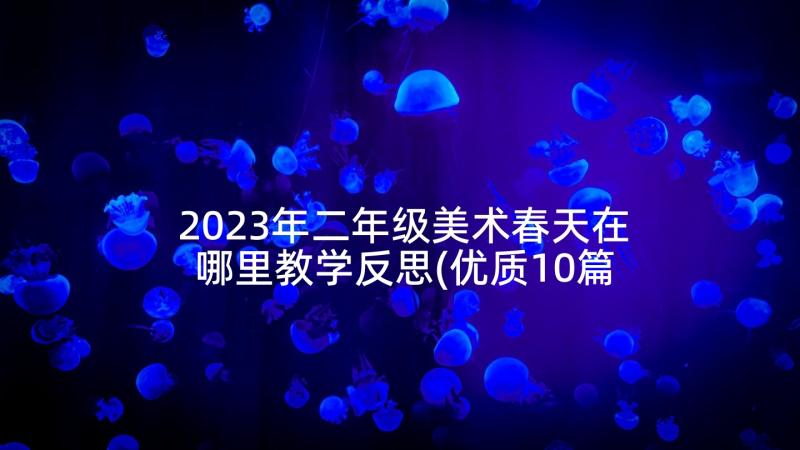 2023年二年级美术春天在哪里教学反思(优质10篇)