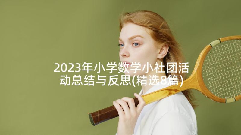 2023年小学数学小社团活动总结与反思(精选8篇)