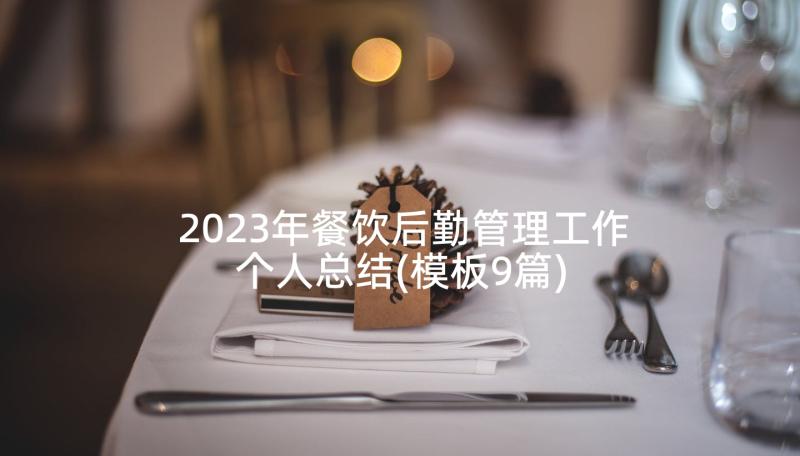 2023年餐饮后勤管理工作个人总结(模板9篇)
