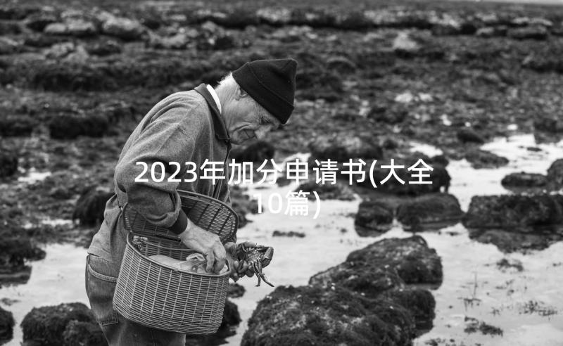 2023年加分申请书(大全10篇)