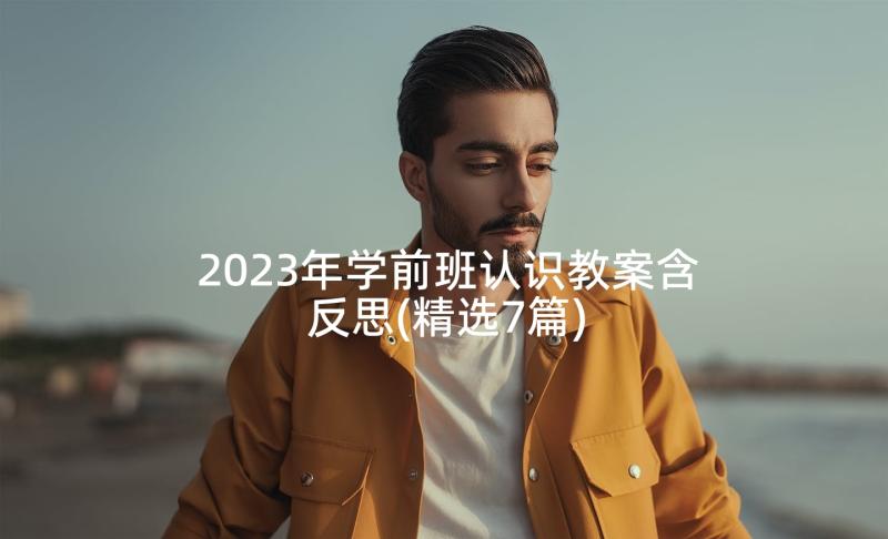 2023年学前班认识教案含反思(精选7篇)