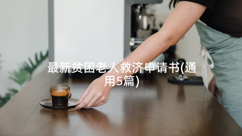 最新贫困老人救济申请书(通用5篇)