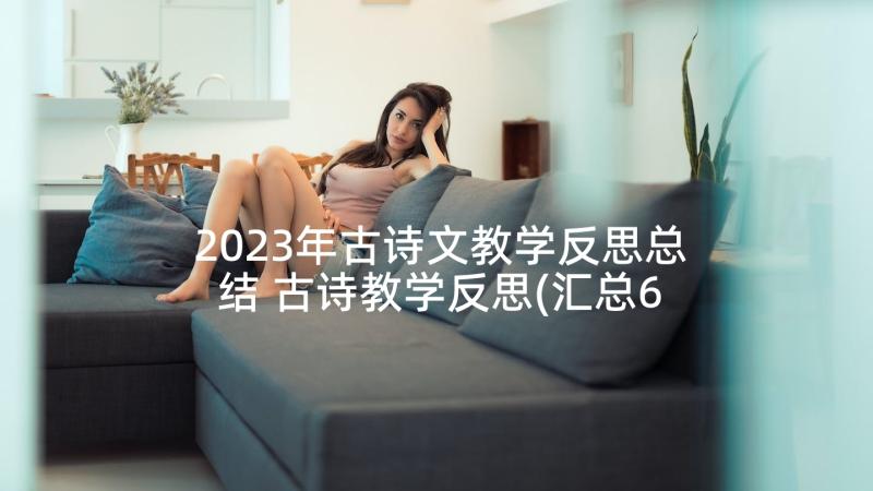 2023年古诗文教学反思总结 古诗教学反思(汇总6篇)