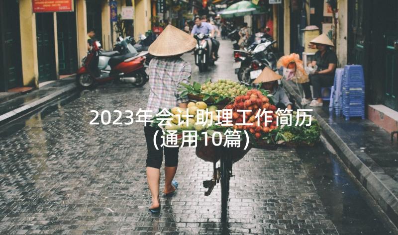 2023年会计助理工作简历(通用10篇)