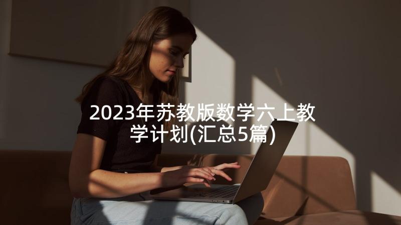 2023年苏教版数学六上教学计划(汇总5篇)