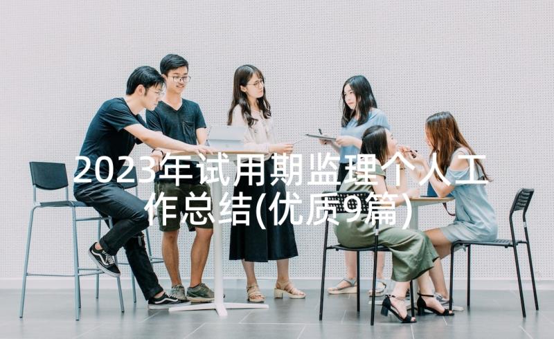 2023年试用期监理个人工作总结(优质9篇)