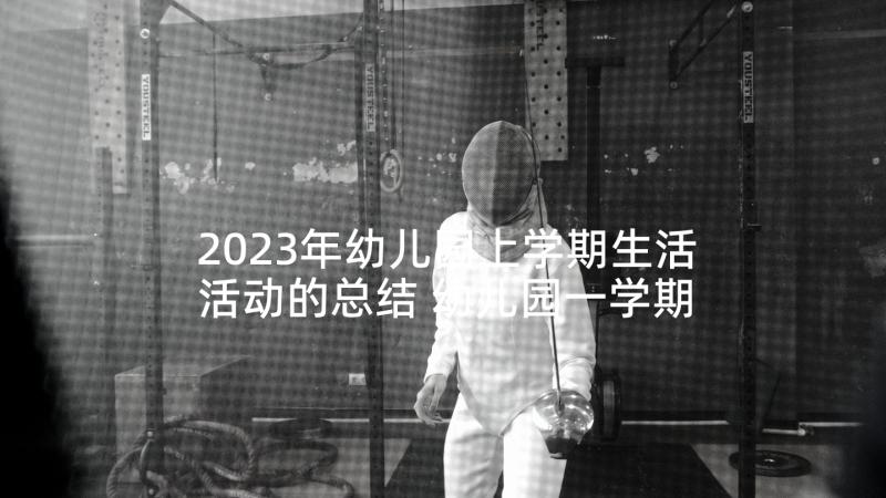 2023年幼儿园上学期生活活动的总结 幼儿园一学期活动总结(优秀5篇)