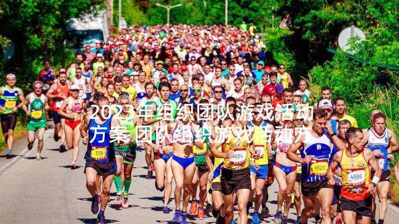 2023年组织团队游戏活动方案 团队组织游戏活动方案(实用5篇)