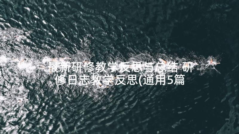 最新研修教学反思与总结 研修日志教学反思(通用5篇)