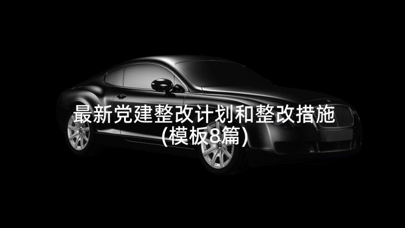 最新党建整改计划和整改措施(模板8篇)