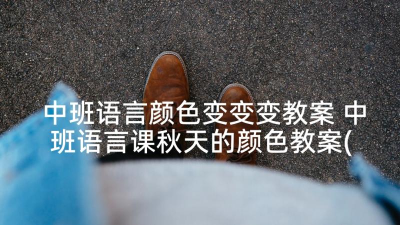 中班语言颜色变变变教案 中班语言课秋天的颜色教案(通用10篇)