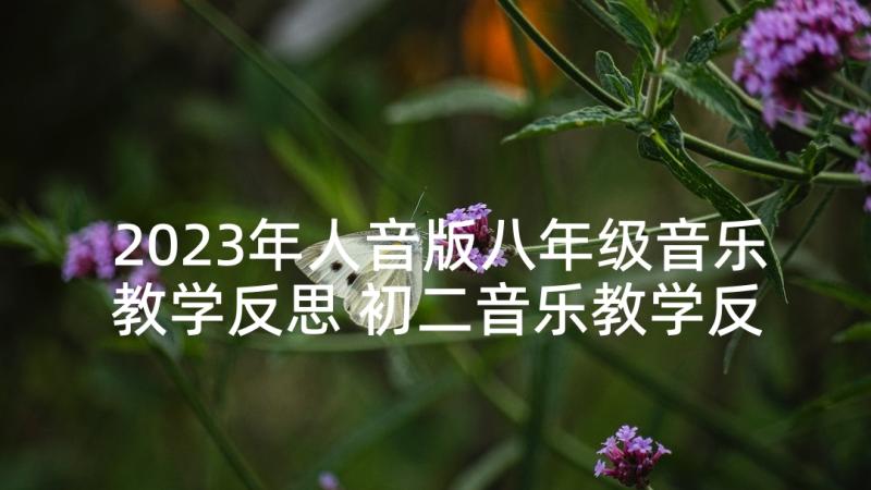 2023年人音版八年级音乐教学反思 初二音乐教学反思(精选5篇)